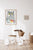 Cheshire cat breakfast painting kitchen wall poster watercolor