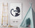 Ying yang cats painting wall poster watercolor