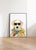 Golden retriever dog sunglasses portrait painting