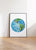 Earth print painting watercolor
