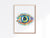 Human eye anatomy art print watercolor