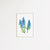 Muscari flower painting blue abstract watercolor