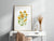 Sunflower flower painting yellow abstract watercolor