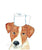 Set of 3 Jack Russel terrier dog toilet painting