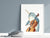 Narwhal cello player watercolor painting