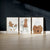 Set of 3 golden doodle brown chocolate dog toilet painting