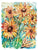 Sunflower field flower painting yellow