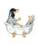 Set of 3 Bluetick Coonhound dog toilet painting