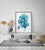 Orchid flower blue tropical plant painting