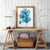 Orchid flower blue tropical plant painting