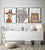 Set of 3 african animals braces painting