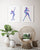Set of 2 jazz dance art print watercolor painting