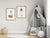Set of 2 lighthouse watercolor painting