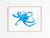 Octopus watercolor painting print