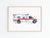 Ambulance car truck print watercolor