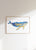 Humpback whale watercolor painting print