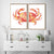 Set of 2 crab watercolor painting print