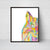 Rainbow cat peeking painting watercolor
