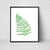 Fern painting green abstract leaf watercolor