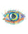 Human eye anatomy art print watercolor
