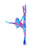 Pole dance art yoga print watercolor painting