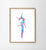 Set of 3 ballet watercolor painting