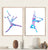 Set of 2 trapeze art silks yoga print watercolor painting