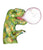 T-rex dinosaur bubble gum painting watercolour