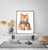 BDSM cat wall poster painting watercolor