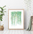 String of pearls plant painting abstract watercolor