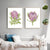 Set of 2 prothea watercolor painting print
