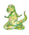 T-rex yoga dinosaur painting watercolour
