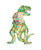 Gig dino trex reading book library painting