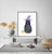 Witch cat black witchy wizard hat painting watercolor