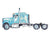 Semi truck carrier trailer print watercolor