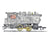 Train locomotive print watercolor