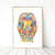 Anatomy of facial muscles expression watercolor