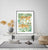 Tiger painting wall poster watercolor
