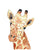 Set of 2 giraffe peeking watercolor painting print