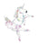 Set of 3 unicorn ballerina painting watercolour