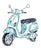 Vespa scooter print kids room wall decor painting watercolour