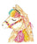 Set of 3 llama watercolor painting print art