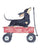 Dachshund dog red wagon painting
