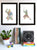 Set of 2 ninja man watercolor painting print